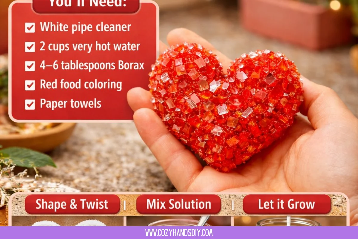 Crystal Heart Growing Craft 7 Crystal Heart Growing Craft