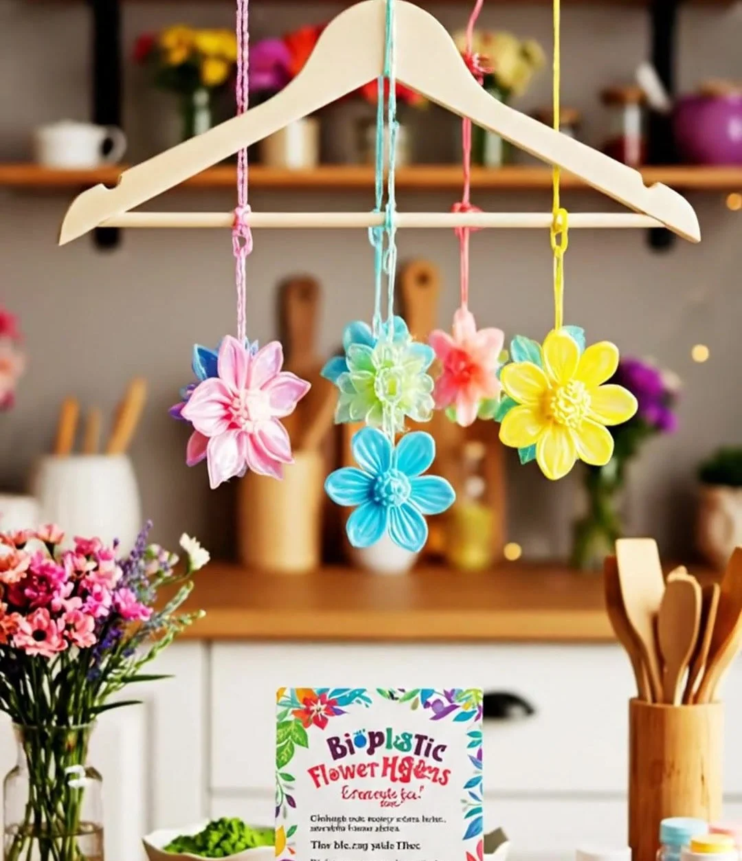 DIY Bioplastic Suncatchers with Colorful Swirls 5 DIY Bioplastic Suncatchers with Colorful Swirls