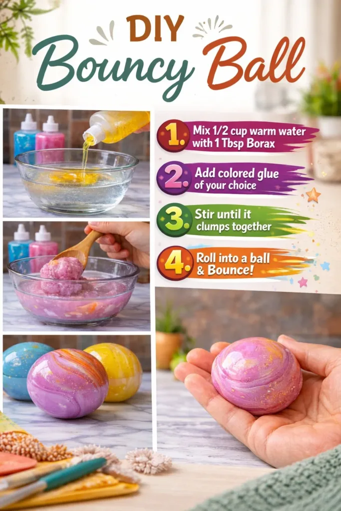 DIY bouncy ball project kit for creative fun at home