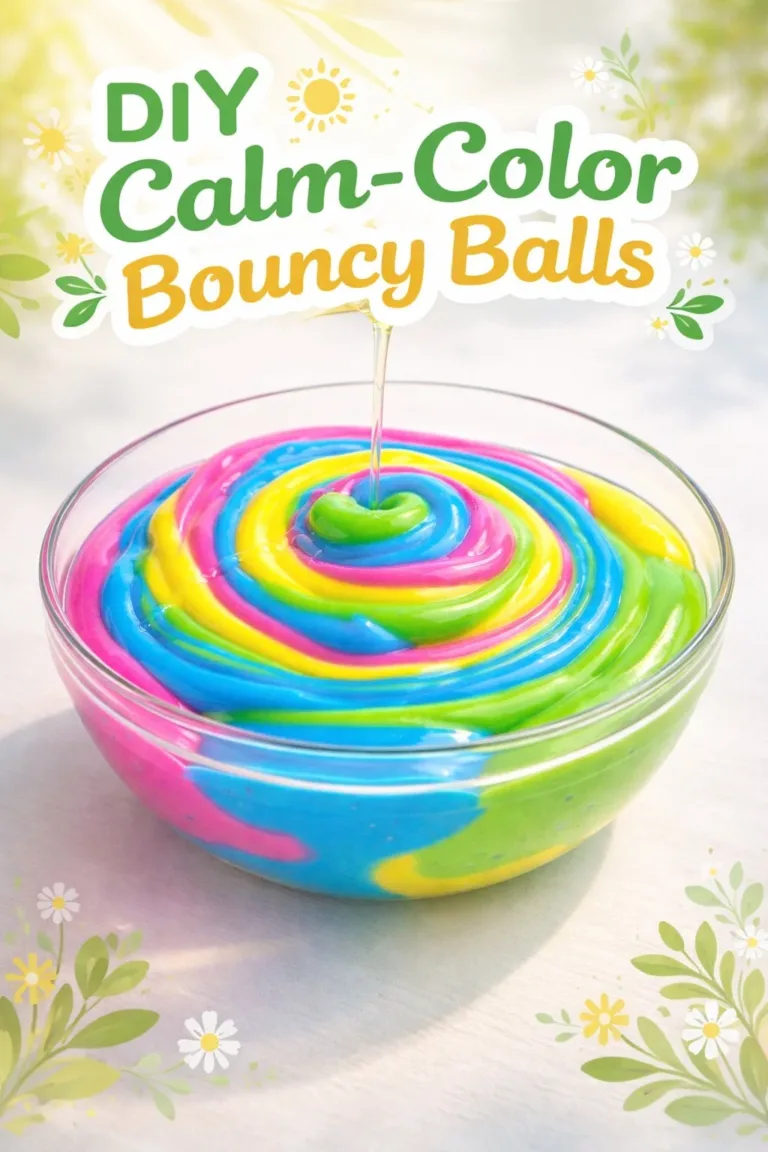 DIY calm-color bouncy balls for stress relief and fun