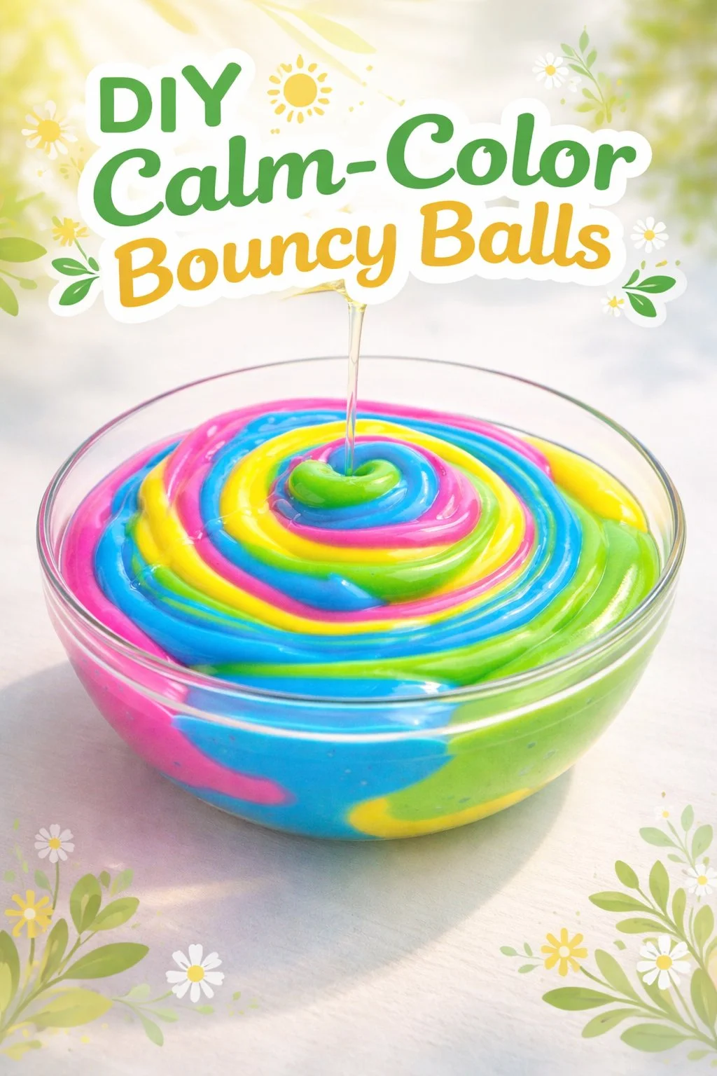 DIY Calm-Color Bouncy Balls