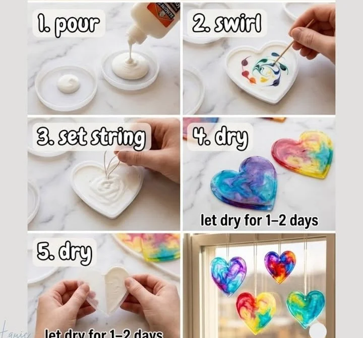 DIY Glue Suncatchers
