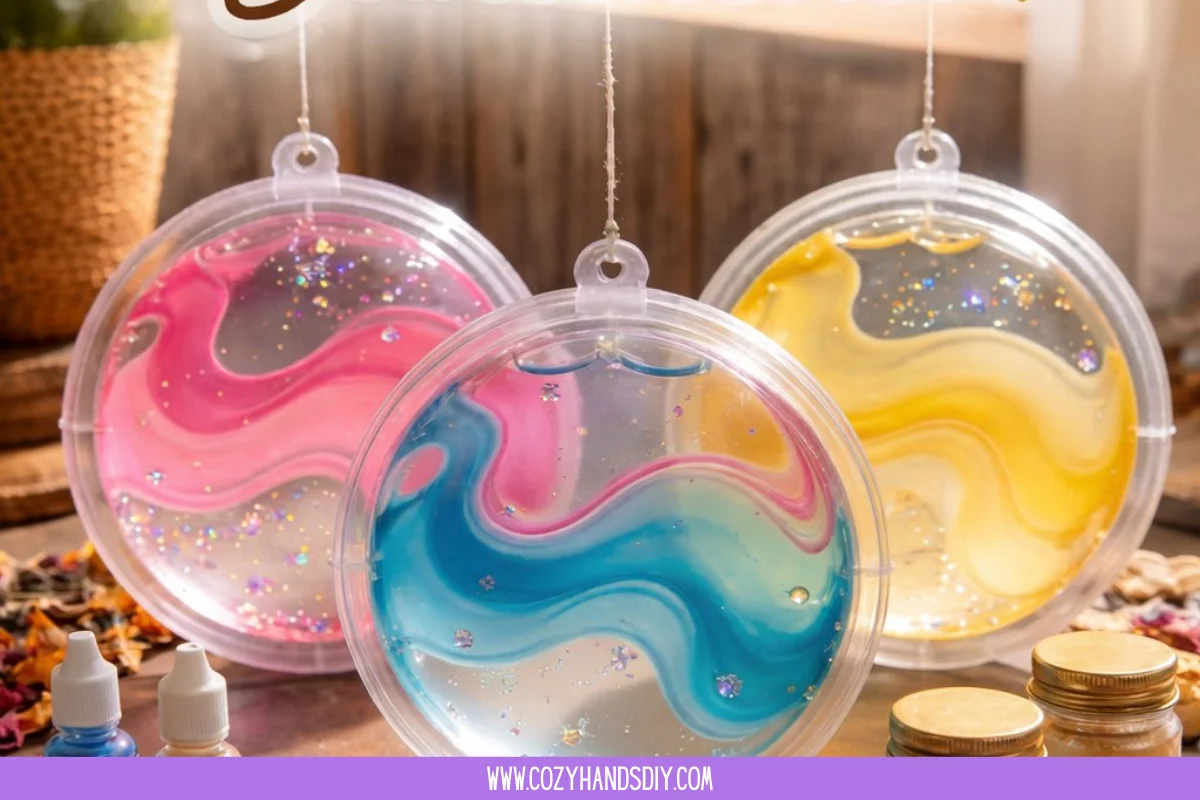 DIY Lava Lamp Suncatcher