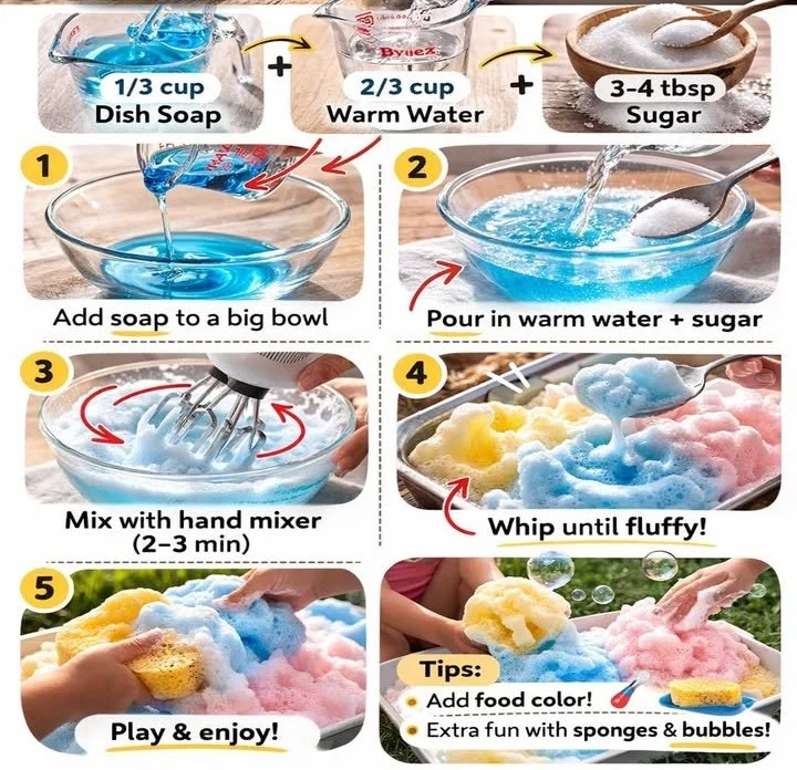 Fluffy Cloud Sensory Play