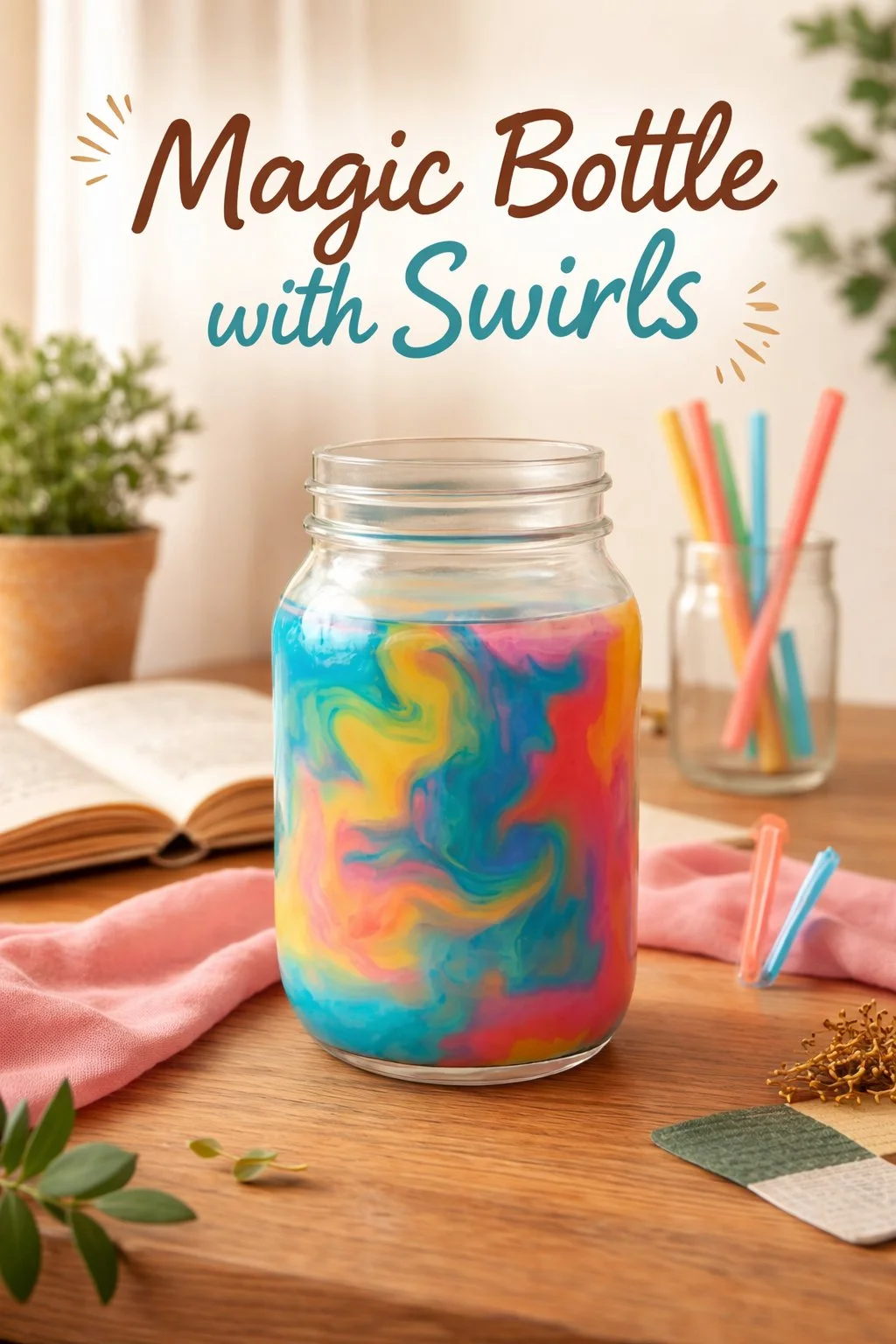 Magic Bottle with Swirls