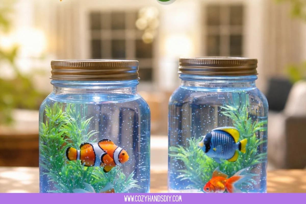 Mini Aquarium in a Jar