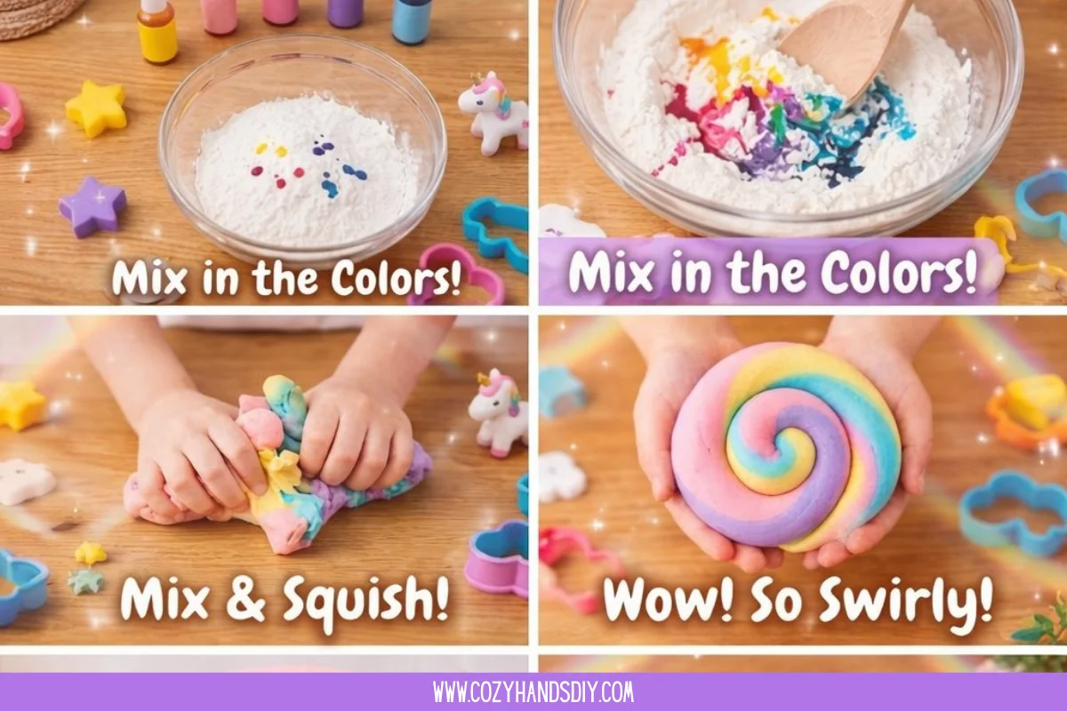 Rainbow Cloud Dough 7 Rainbow Cloud Dough