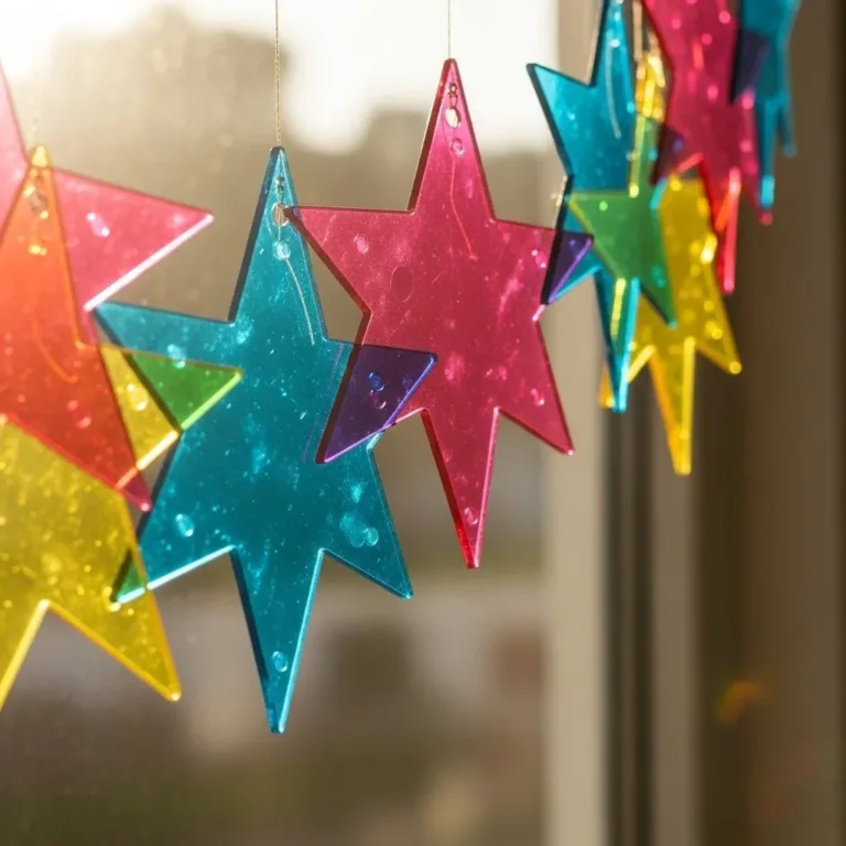 Eco-friendly sustainable suncatchers reflecting sunlight in a vibrant display.