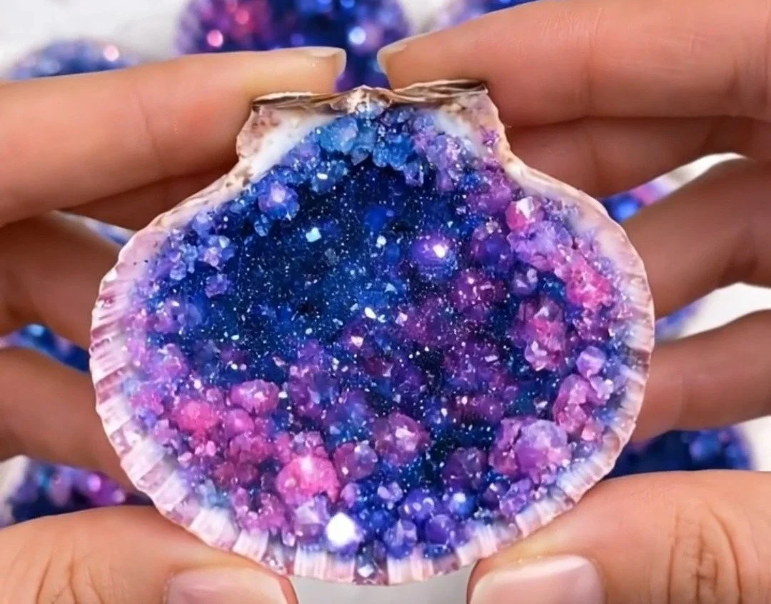 The Quiet Joy of Making Galaxy Crystal Seashells 4 The Quiet Joy of Making Galaxy Crystal Seashells