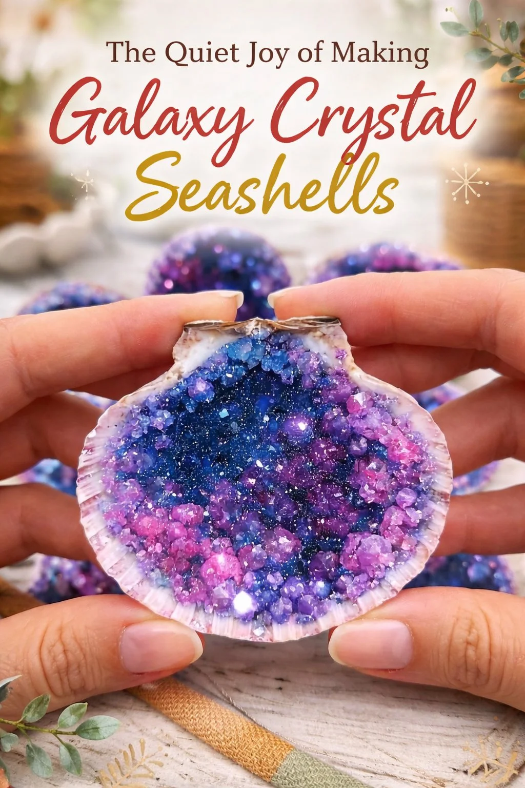 The Quiet Joy of Making Galaxy Crystal Seashells 5 The Quiet Joy of Making Galaxy Crystal Seashells