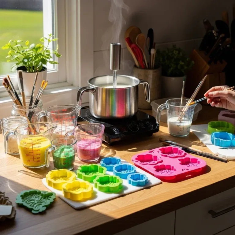 Vibrant eco-friendly bioplastic suncatchers hanging in sunlight