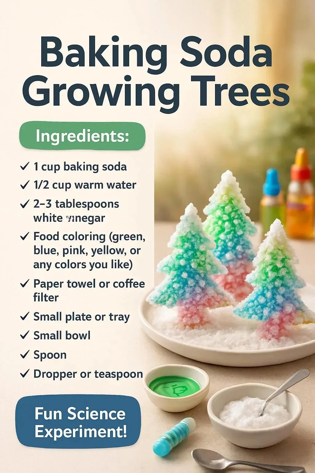 Baking Soda Growing Trees