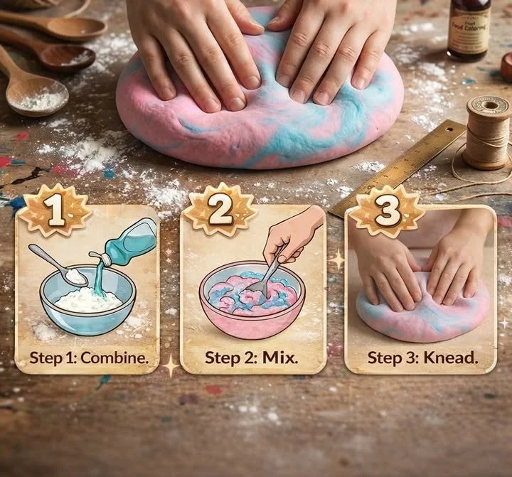 Cornstarch and Dish Soap Bubble Dough
