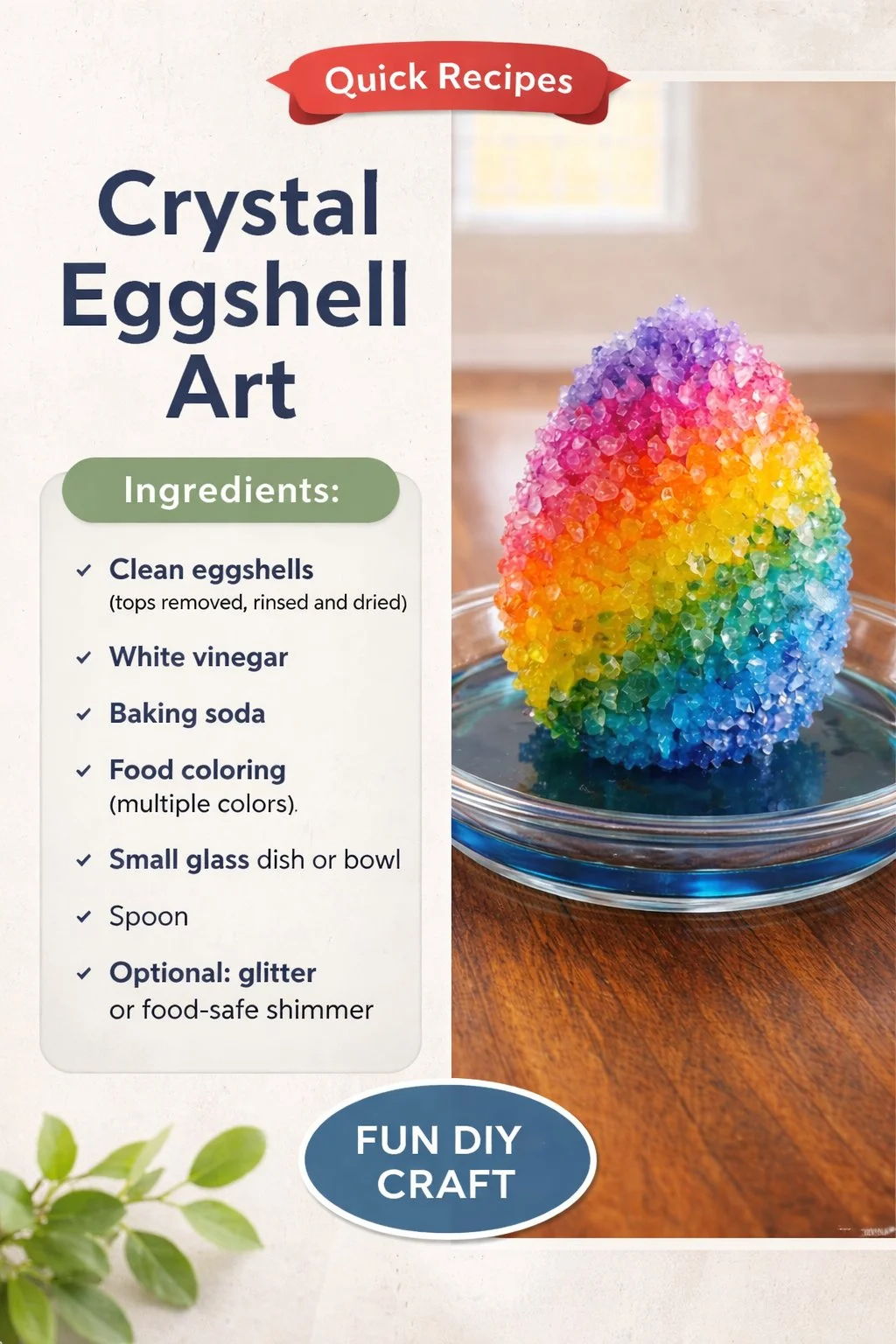 Crystal Eggshell Art