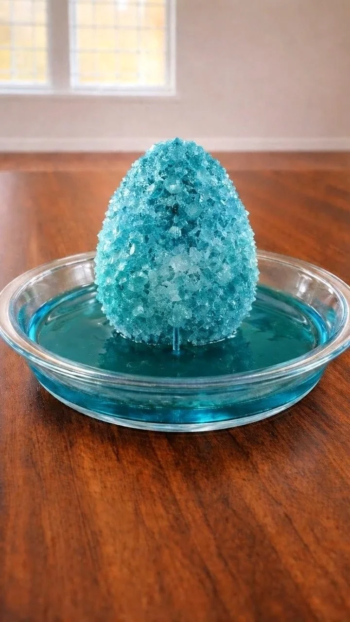 Crystal Pipe Cleaner Egg Craft