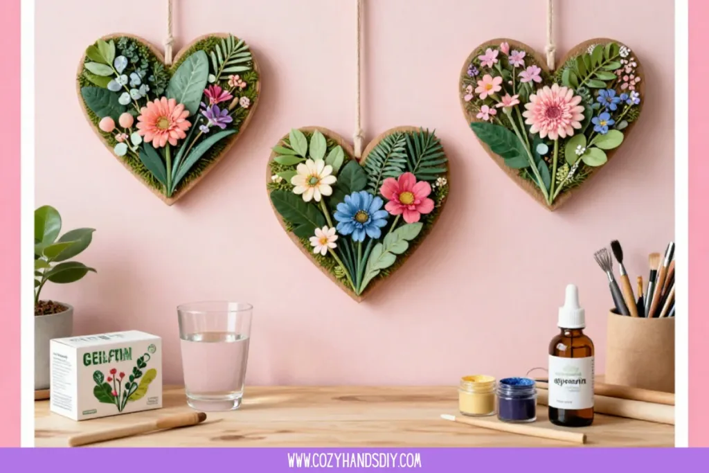 Eco-friendly plant art featuring vibrant greenery and sustainable materials.