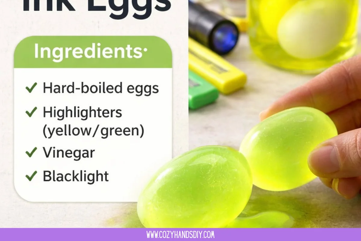 Glowing Invisible Ink Eggs