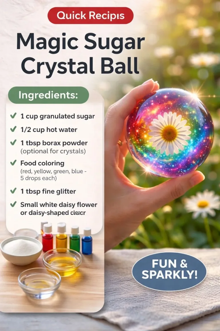 Home 32 A vibrant Magic Sugar Crystal Ball, showcasing sparkling sugar crystals for enchanting decor.