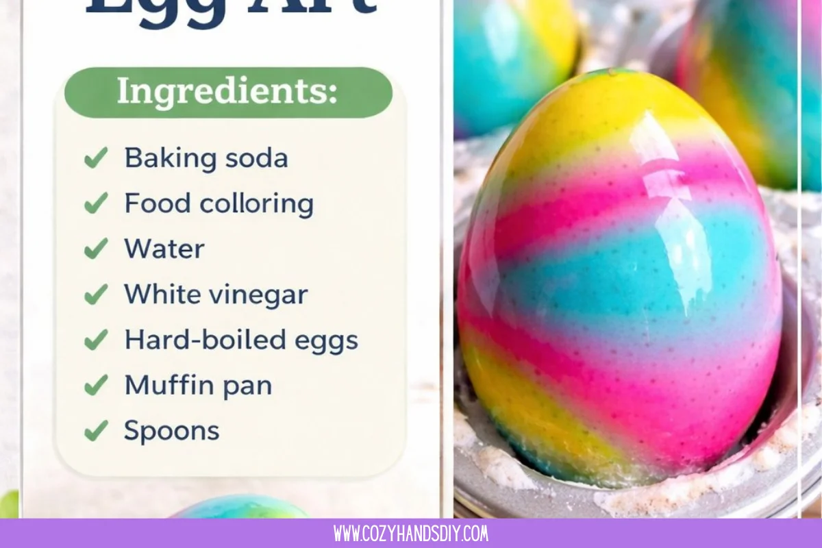 Rainbow Fizz Egg Art