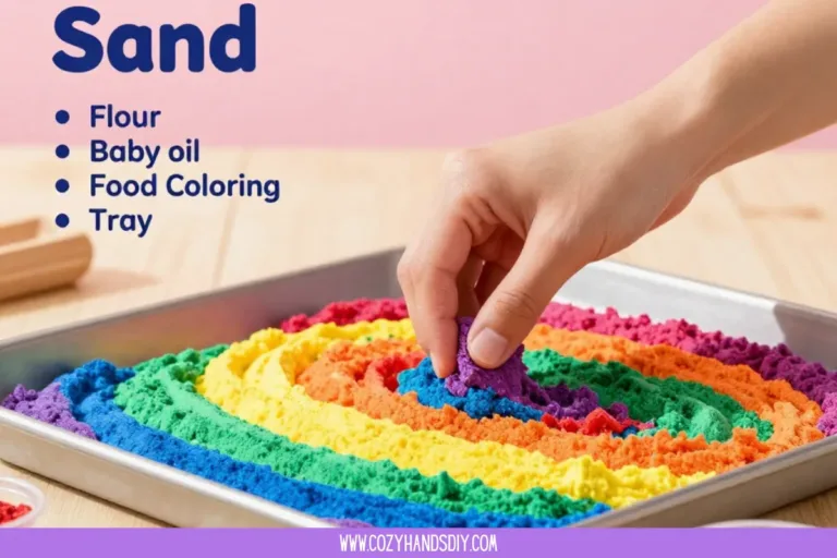 Colorful Rainbow Sand for crafts, sensory play, and decorations