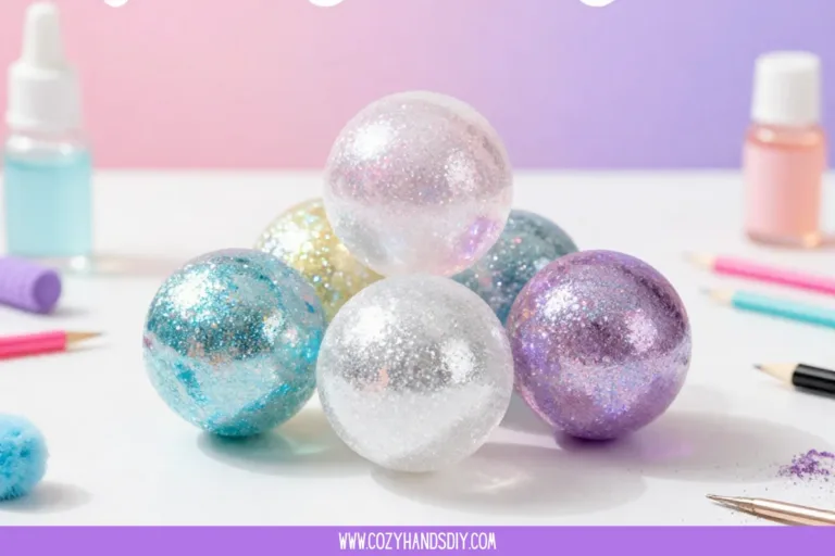 Colorful sparkling bouncing balls for fun and play