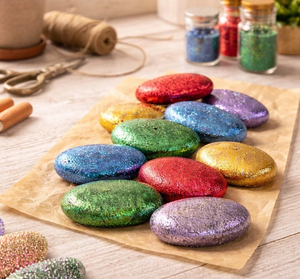 Sparkling Worry Stones