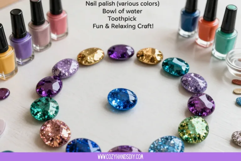 A selection of calming sparkling stones in various colors for relaxation.