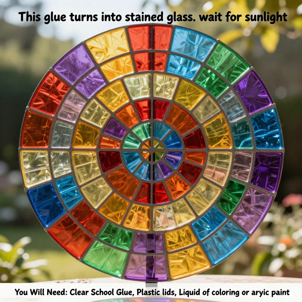 Glue Stained Glass Recipe 6 This glue turns into stained glass… wait for sunlight 😍