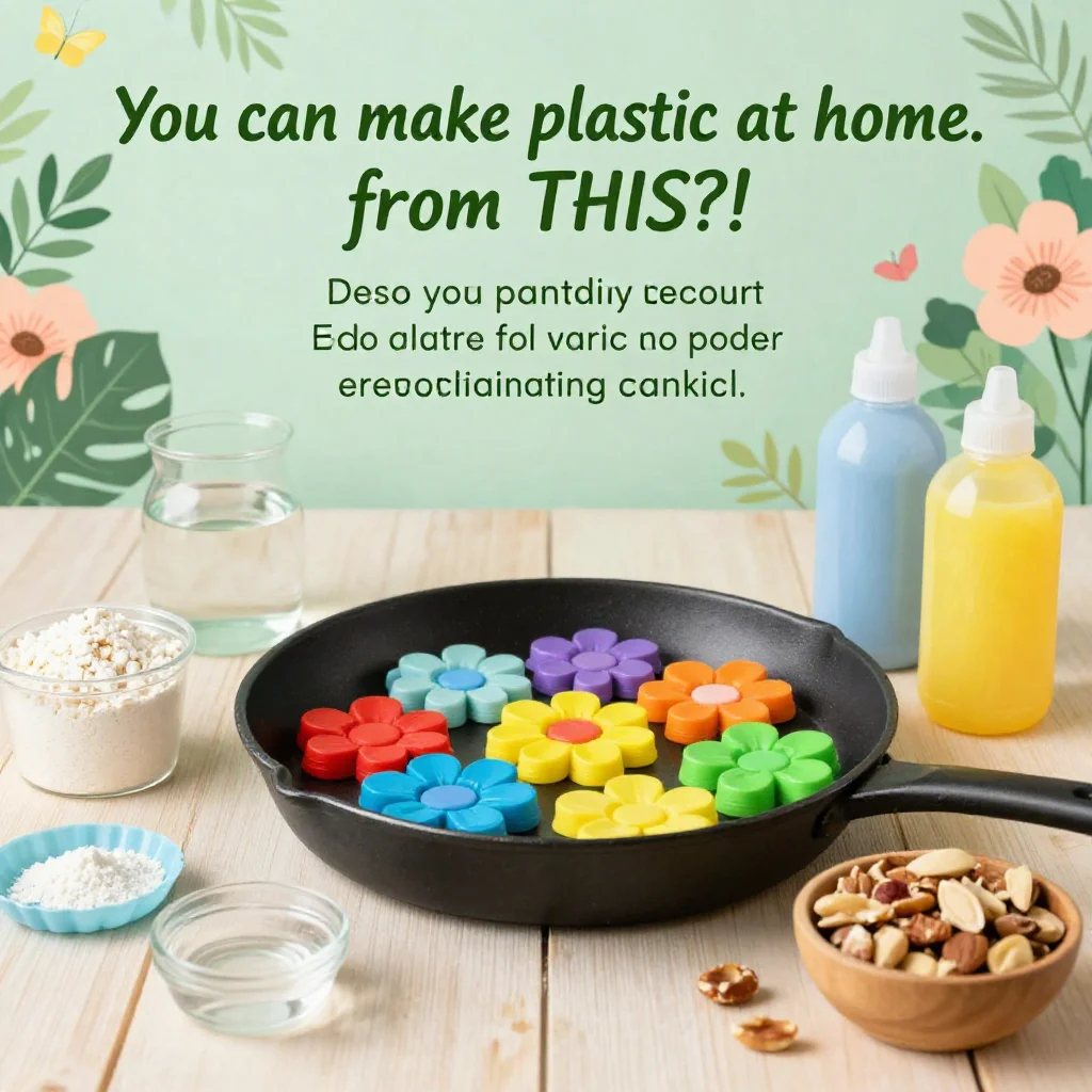 You can make plastic at home… from THIS?! 😳