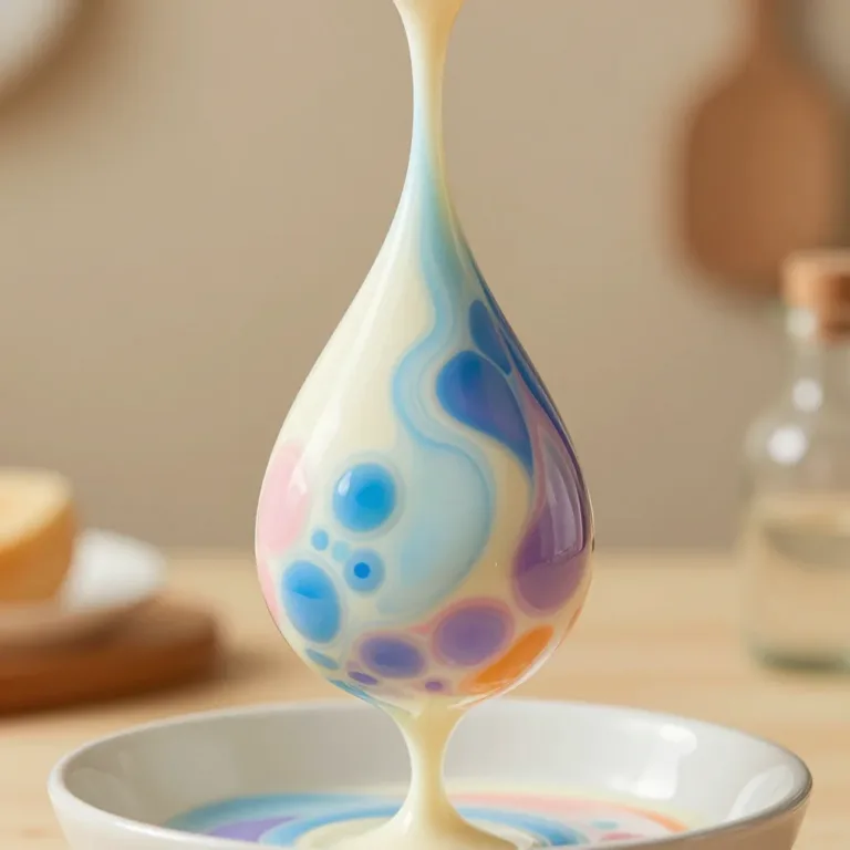 Child performing the calming balloon baking soda experiment with visuals.