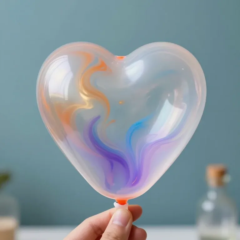 A balloon expanding during the Balloon Baking Soda Experiment with baking soda and vinegar.