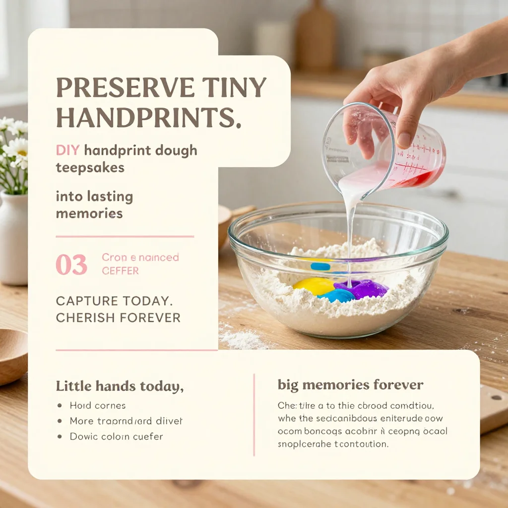 Cheesy DIY Handprint Dough Keepsakes