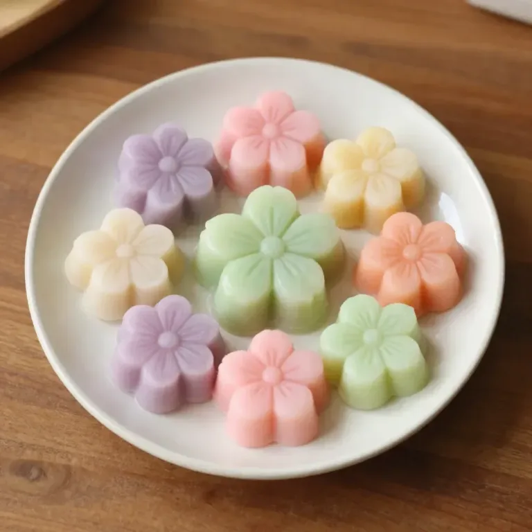 Clear glue flower ornaments for cozy home decoration