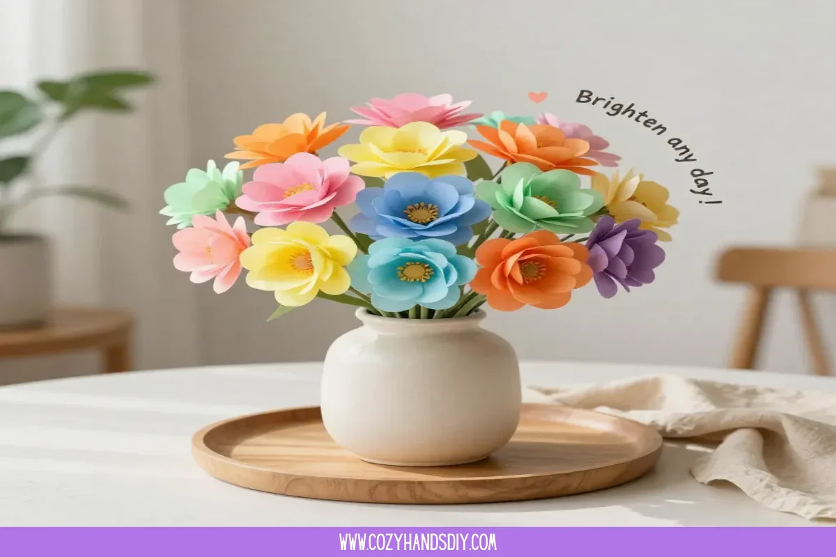 Coffee Filter Tie-Dye Flowers Become Cozy