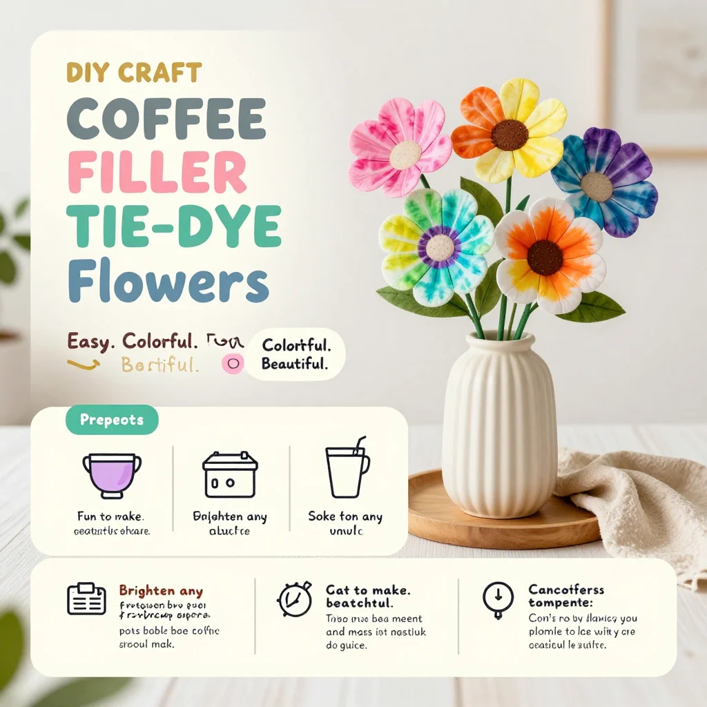 Coffee Filter Tie-Dye Flowers
