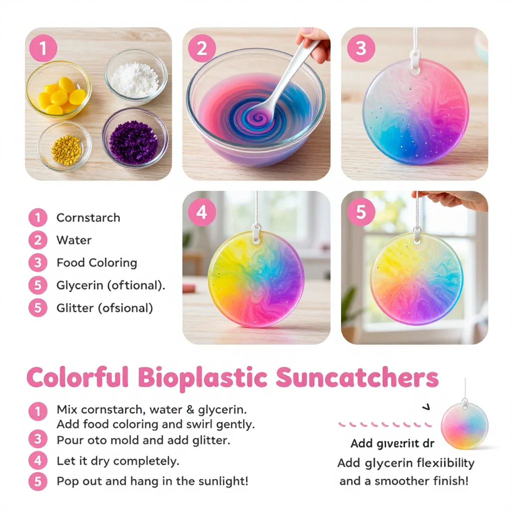 Colorful Bioplastic Suncatchers Turn Into Joy