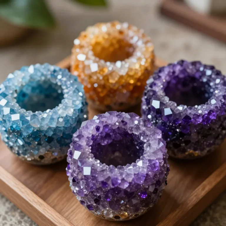 Beautiful Crystal Geode Eggs that promote calmness and tranquility.