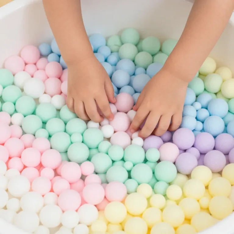 Colorful foam decor for a cozy and calm home environment