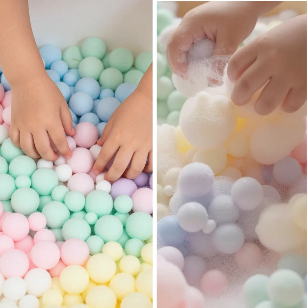 DIY Colorful Foam Becomes Cozy Calm