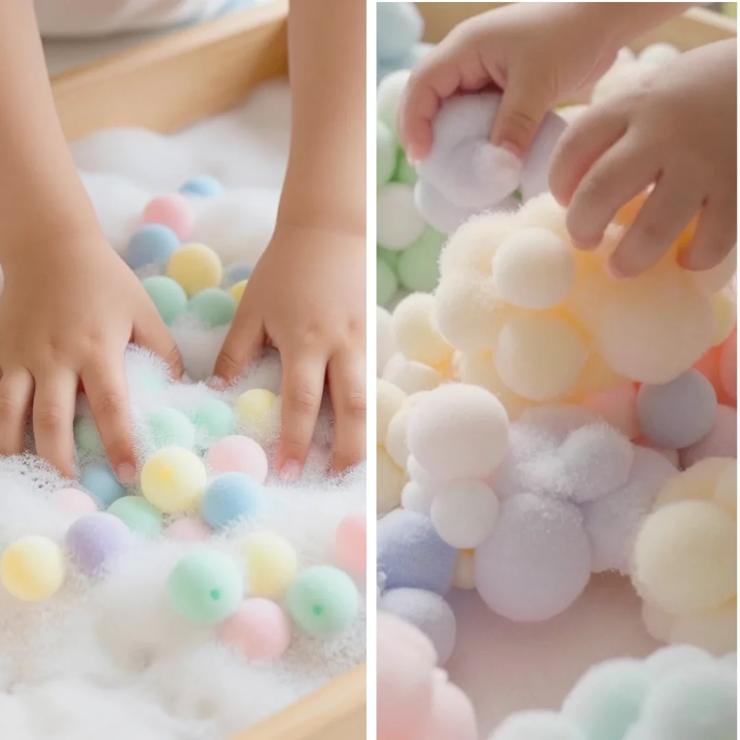 DIY Colorful Foam Turns Into Calm