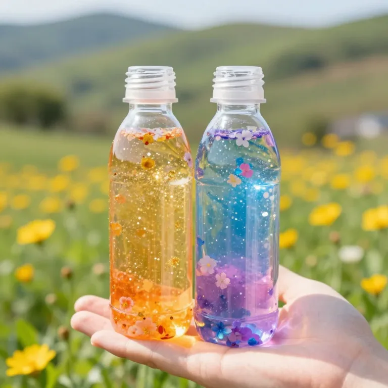Calming DIY dual sensory bottles for relaxation and sensory play