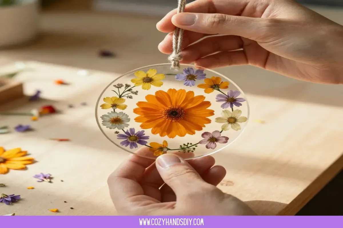 DIY Floral Suncatchers Become Cozy 6 DIY Floral Suncatchers Become Cozy