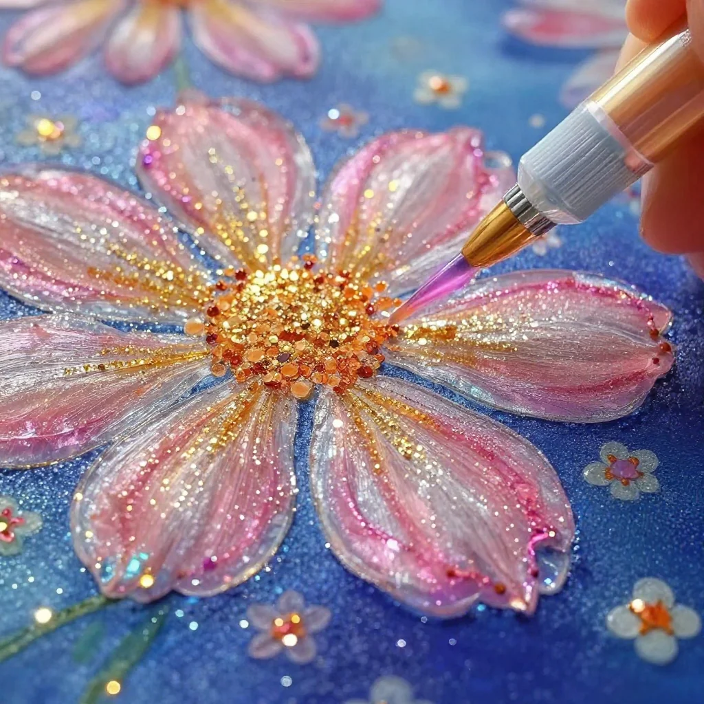 DIY Flowers Salt Painting for Kids