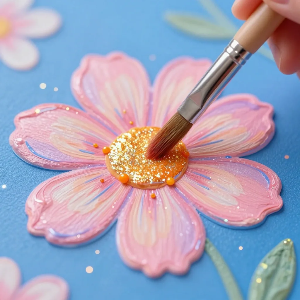 DIY Flowers Salt Painting for Kids
