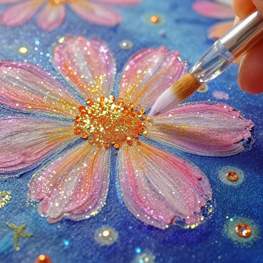 DIY Flowers Salt Painting for Kids