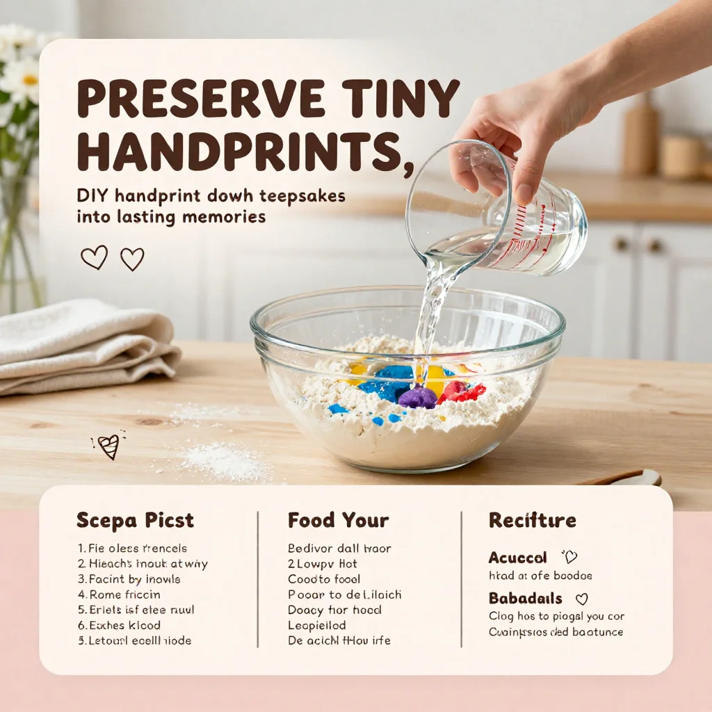 DIY handprint dough keepsakes preserve tiny handprints into lasting memories ✨ A meaningful family craft. Save this DIY! #HandprintCraft #KeepsakeDIY #FamilyFun #KidsActivities #CreativeKids #DIYMemo...