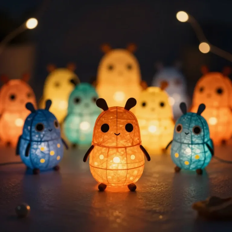 DIY paper roll fireflies for a cozy atmosphere