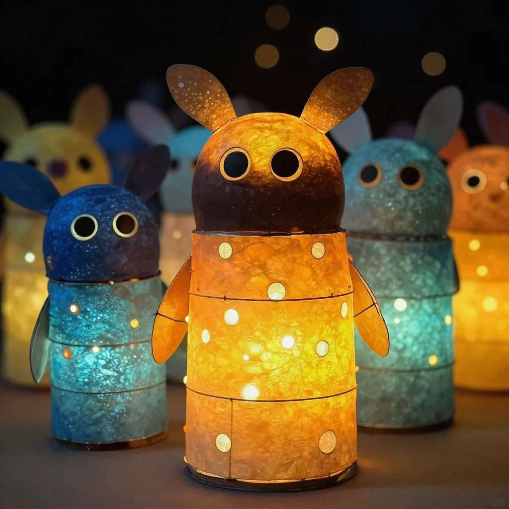 DIY Paper Roll Fireflies