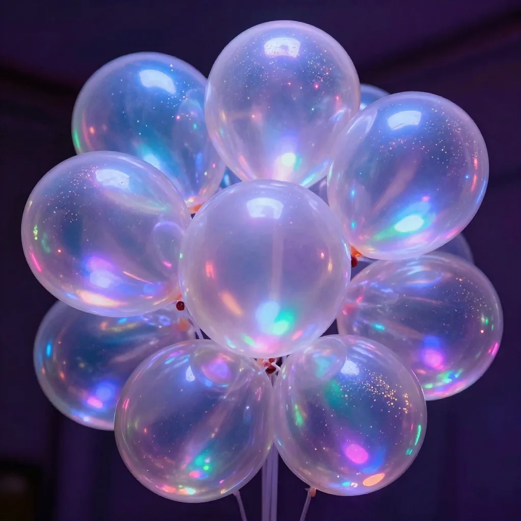 Homemade Rainbow Glow Bouncy Balls
