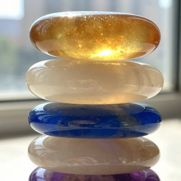 Handcrafted worry stones for calming and stress relief.
